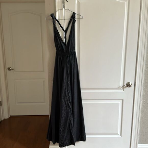Zara Nylon Dress Black M Nwt - Picture 5 of 7